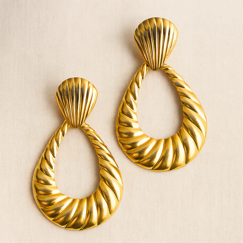 luxury gold teardrop statement earrings – bold chunky drop earrings for women, elegant party jewelry luxury gold teardrop statement earrings – bold chunky drop earrings for women, elegant party jewelry