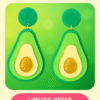 avocado statement earrings – bold green & yellow drop dangle earrings for women, fun fruit jewelry gift, lightweight fashion earrings for summer & parties