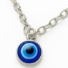 evil eye necklace – sterling stainless steel blue glass pendant – protection jewelry gift for women & men | alka jewels