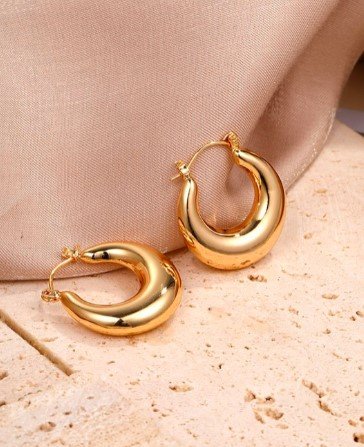 bold gold teardrop hoop earrings – 18k gold plated chunky hoops for women, hypoallergenic lightweight jewelry bold gold teardrop hoop earrings – 18k gold plated chunky hoops for women, hypoallergenic lightweight jewelry