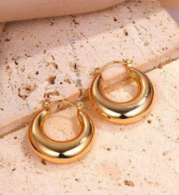 bold gold teardrop hoop earrings – 18k gold plated chunky hoops for women, hypoallergenic lightweight jewelry bold gold teardrop hoop earrings – 18k gold plated chunky hoops for women, hypoallergenic lightweight jewelry