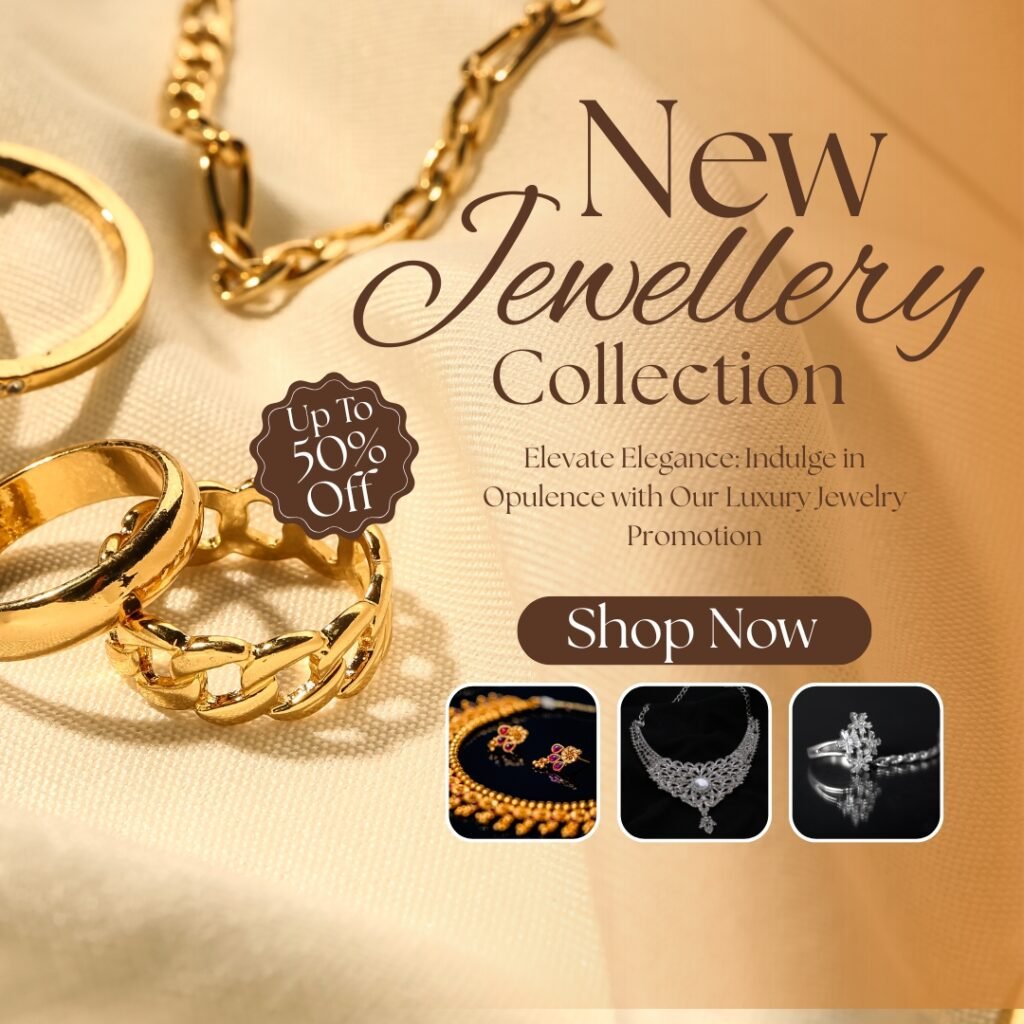 Home brown and white modern new jewellery instagram post